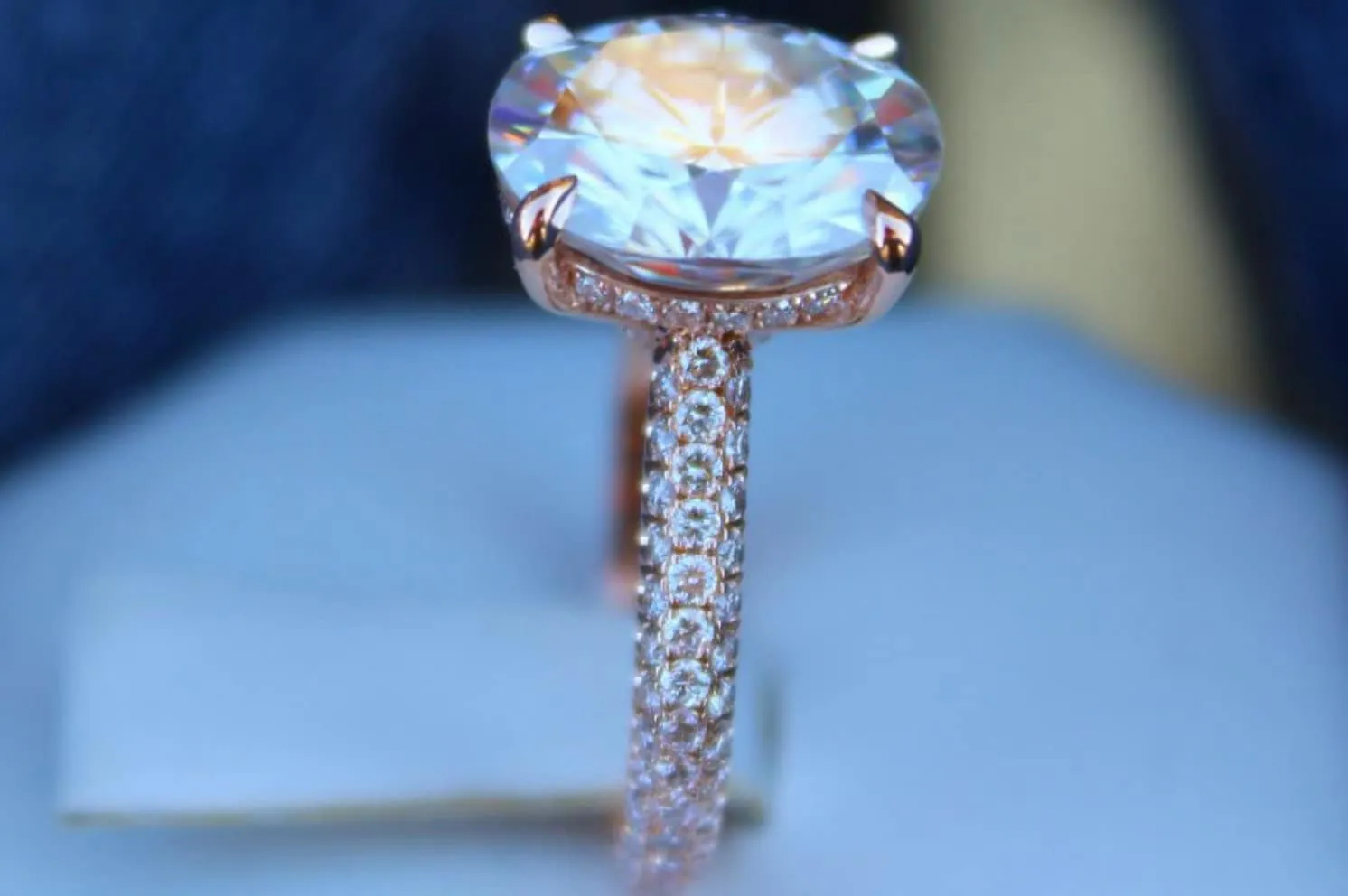 Womens Engagement Ring | Rose Gold Engagement Ring | Womens Rose Gold Ring | Rose Gold Ring | Rose Gold Wedding Ring | Oval Diamond Ring