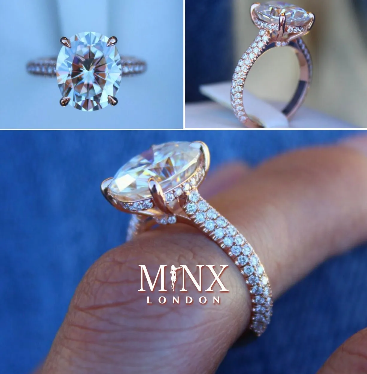 Womens Engagement Ring | Rose Gold Engagement Ring | Womens Rose Gold Ring | Rose Gold Ring | Rose Gold Wedding Ring | Oval Diamond Ring