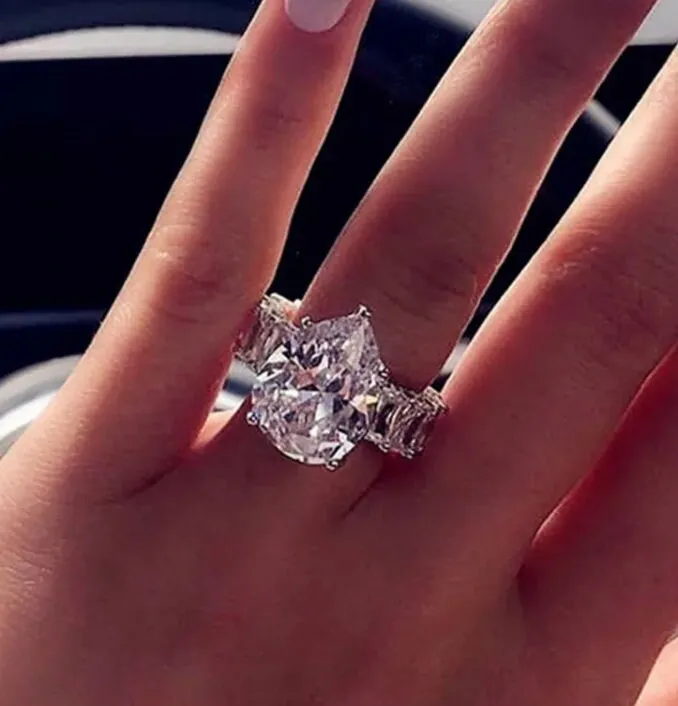 Womens Eternity Ring | Baguette Ring | Engagement Ring | Teardrop Ring | Teardrop Engagement Rings | Pear Shaped Engagement Ring | Pear Ring