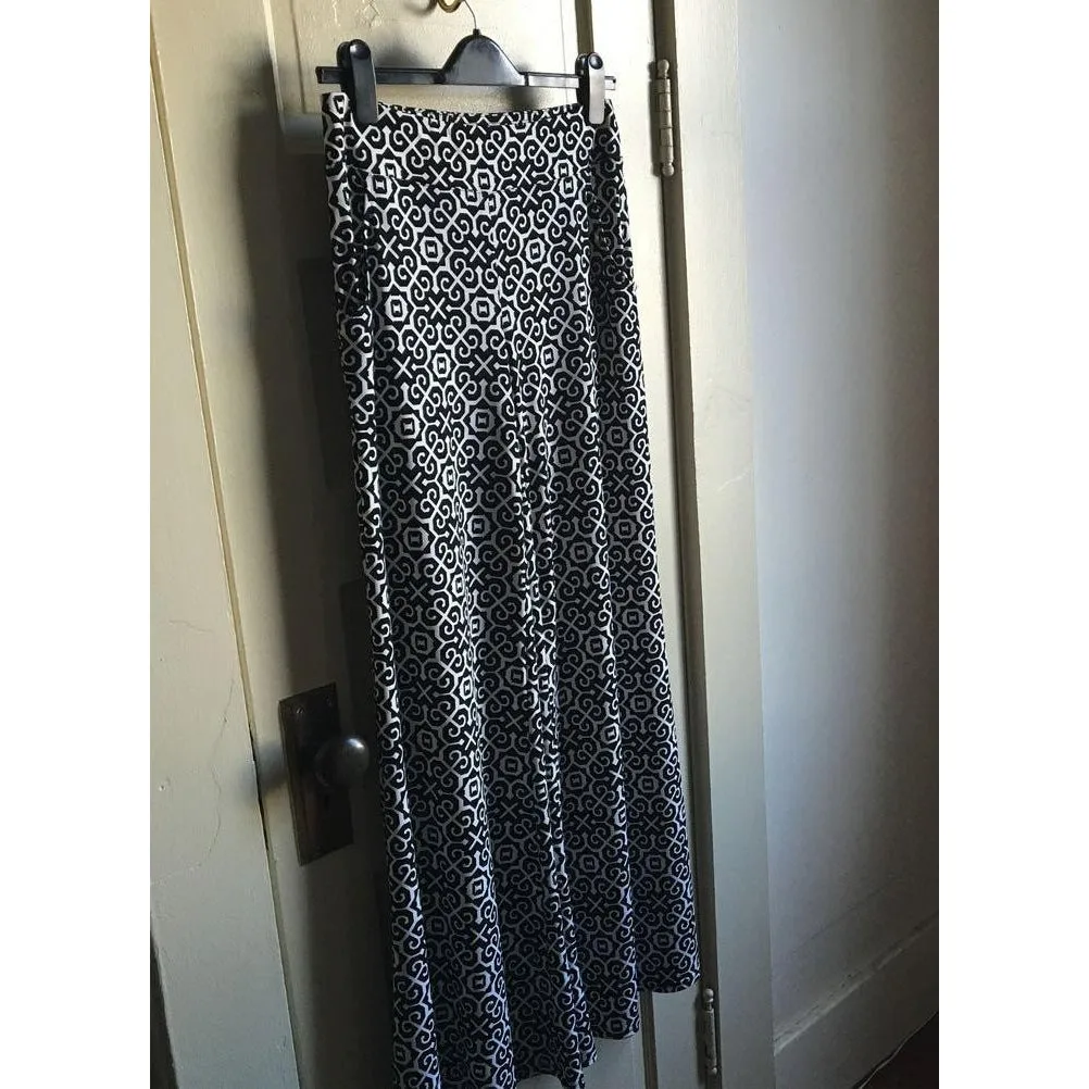 Women's Joseph Ribkoff | Wide Leg Pant | Black and White Pattern