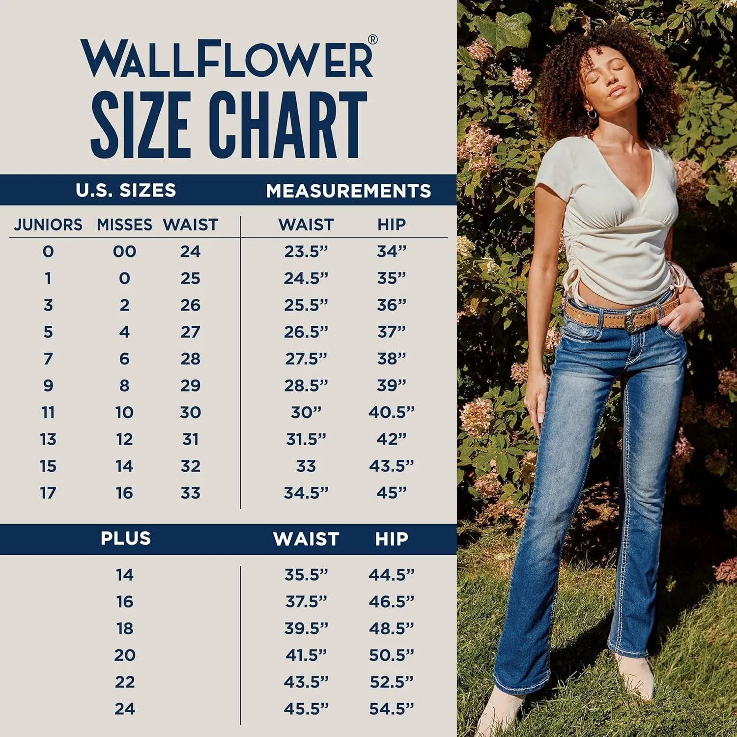 Women'S Luscious Curvy Bootcut Mid-Rise Insta Stretch Juniors Jeans