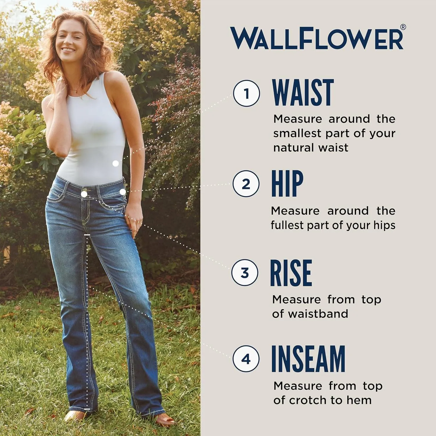 Women'S Luscious Curvy Bootcut Mid-Rise Insta Stretch Juniors Jeans