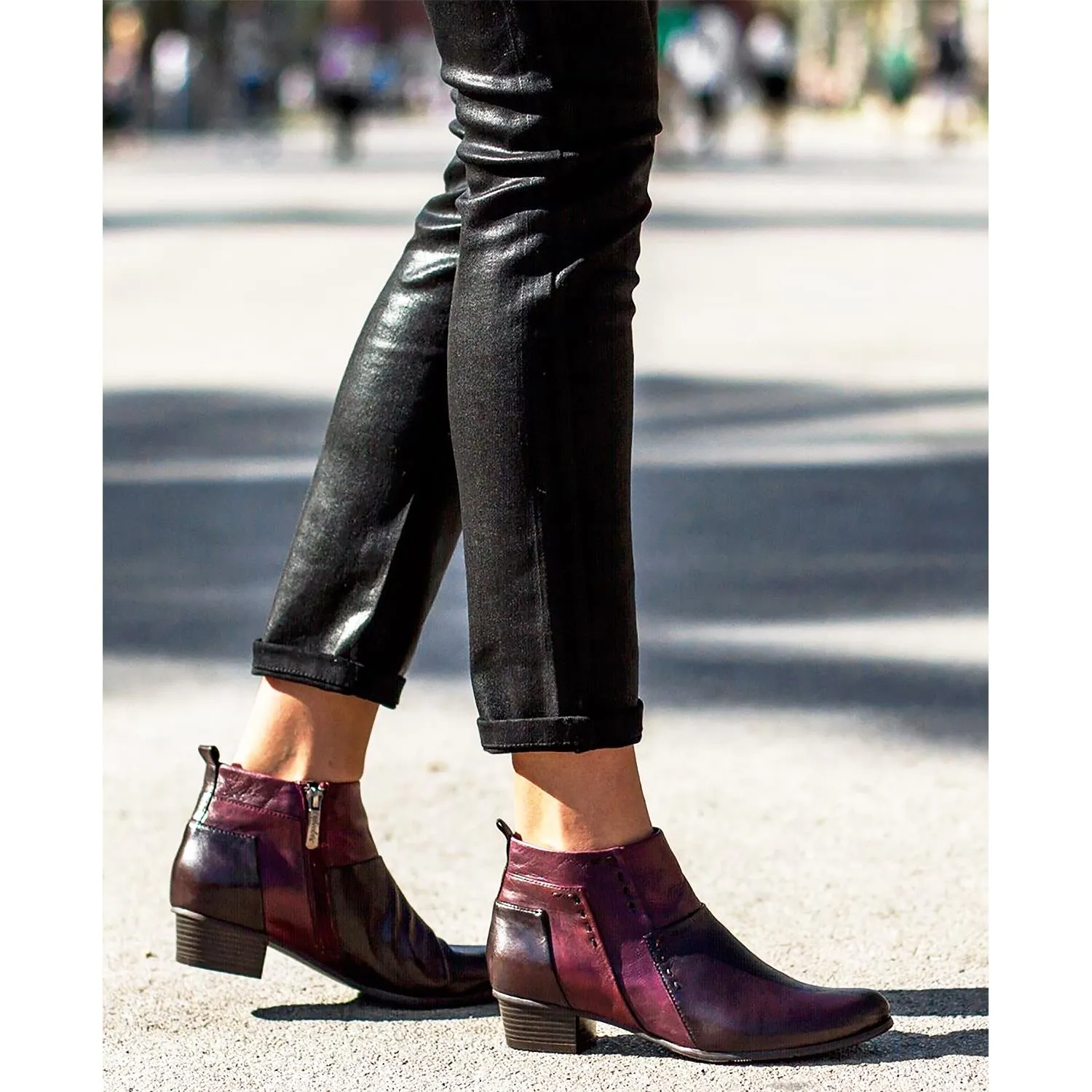 Women's Regarde Le Ciel Stefany-127 Black Leather
