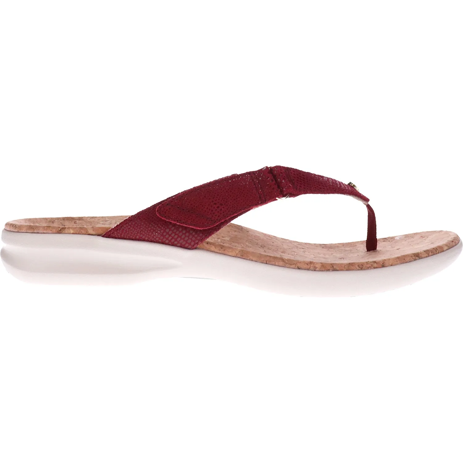Women's Revere Napoli Cherry Lizard Leather