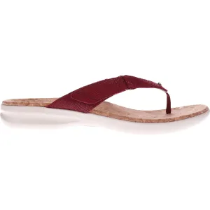 Women's Revere Napoli Cherry Lizard Leather