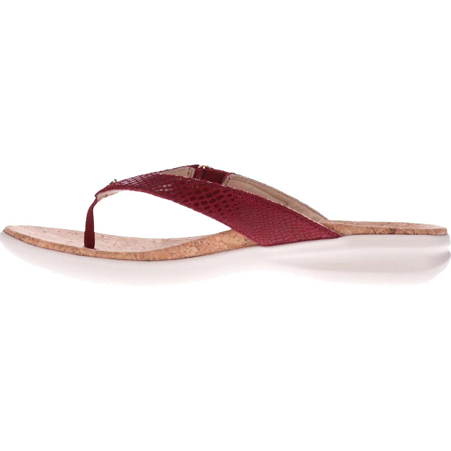 Women's Revere Napoli Cherry Lizard Leather