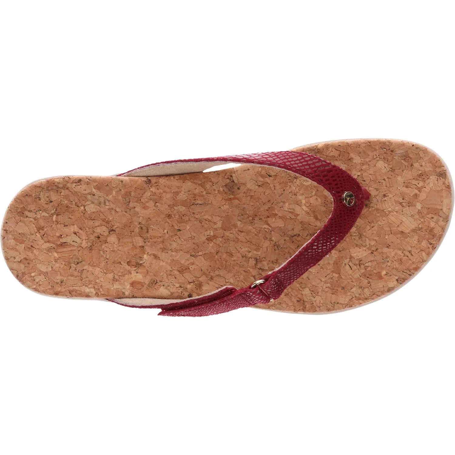 Women's Revere Napoli Cherry Lizard Leather