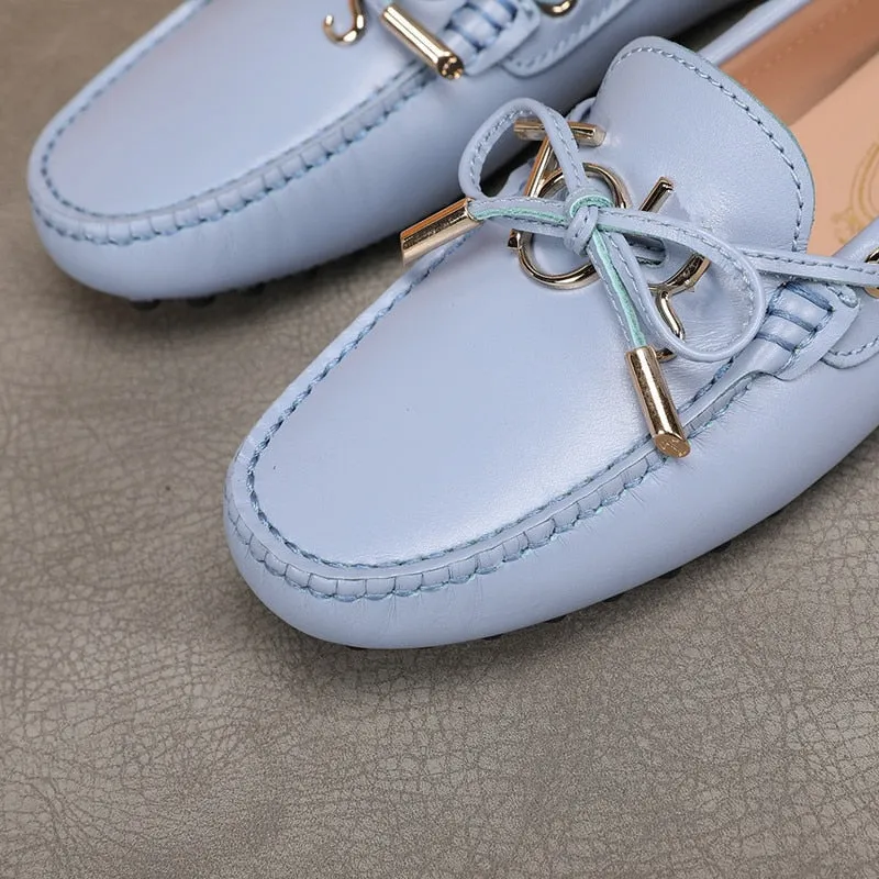 women's s natural leather casual shoes  loafers