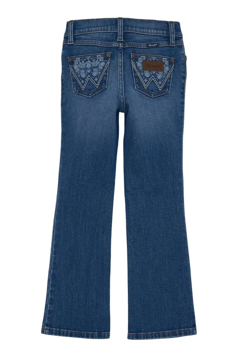 Wrangler Girls Adeline Bootcut Jean with Paisley Pocket Detail